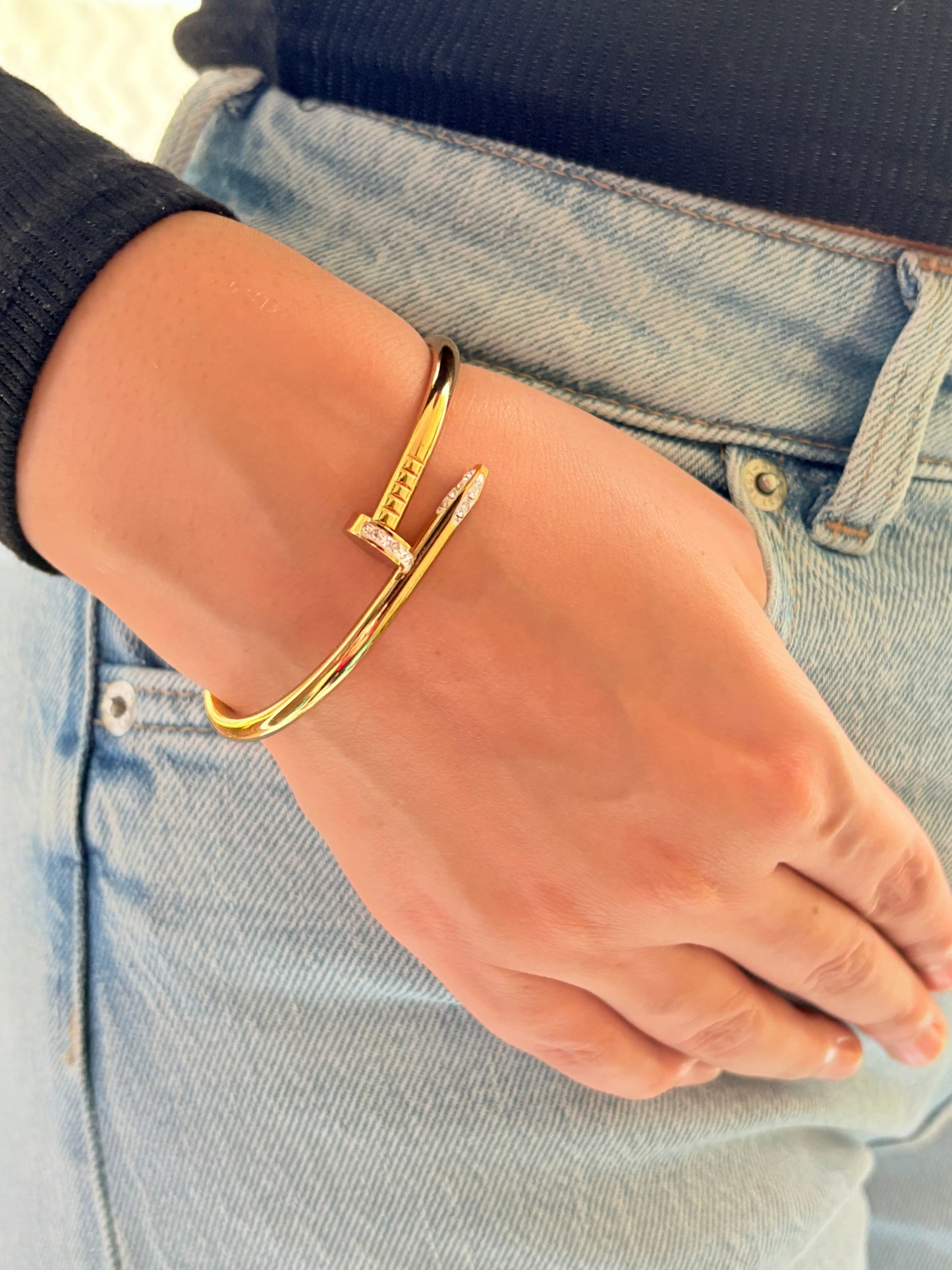 Studded nail bracelet