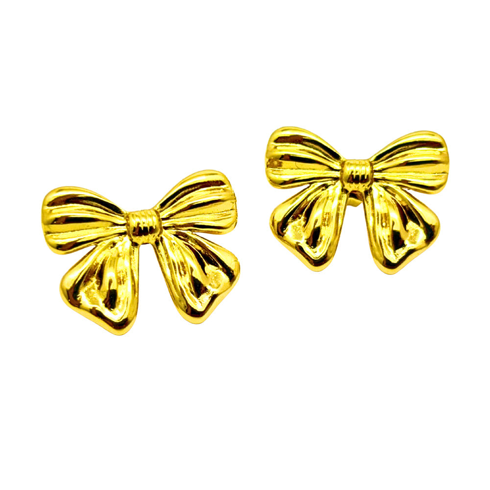 Golden Bow Earrings