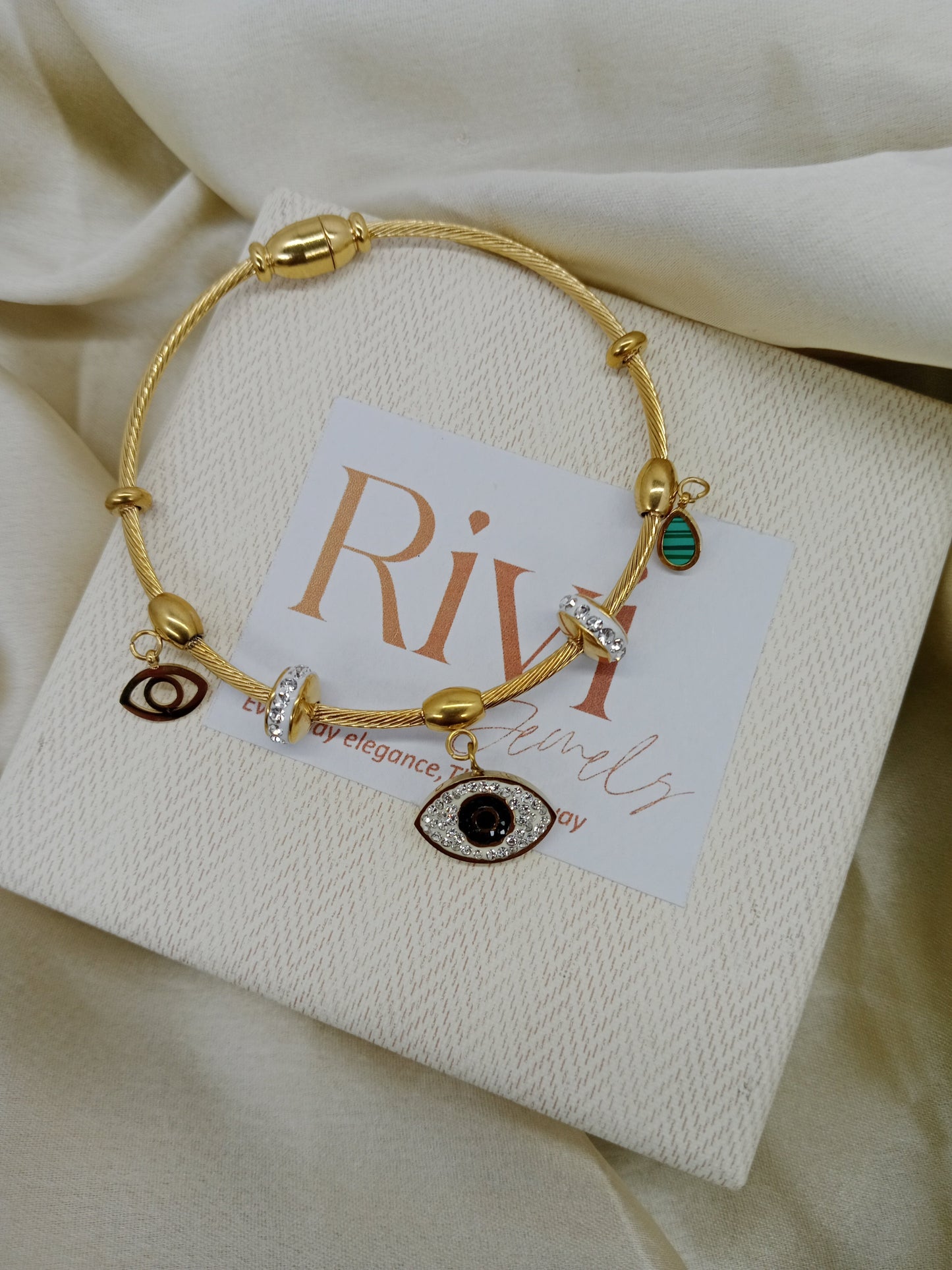 Zirconia Evil Eye Bracelet