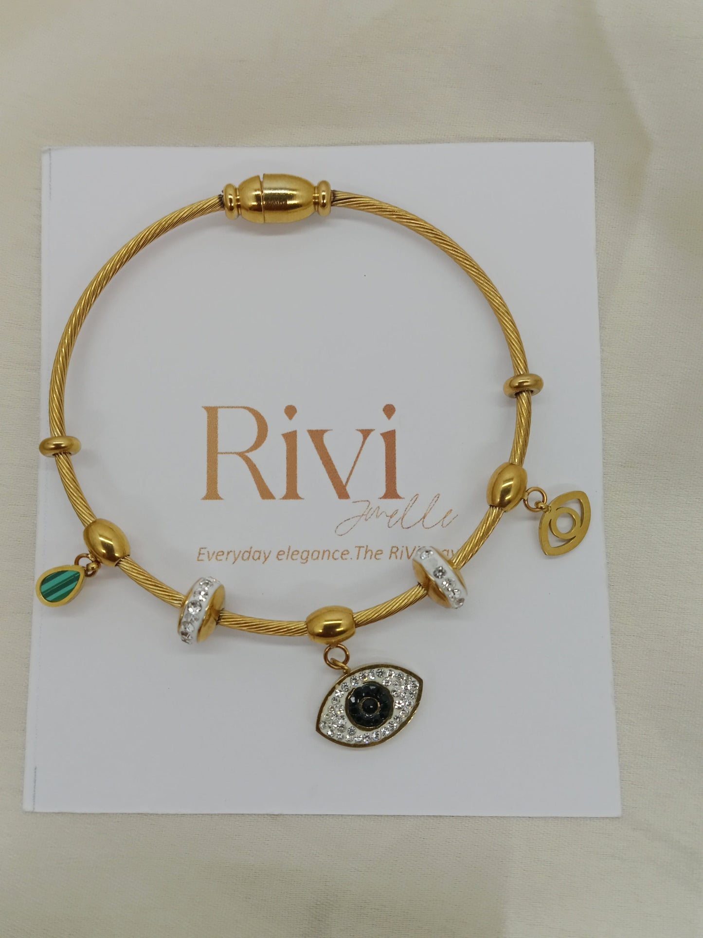 Zirconia Evil Eye Bracelet