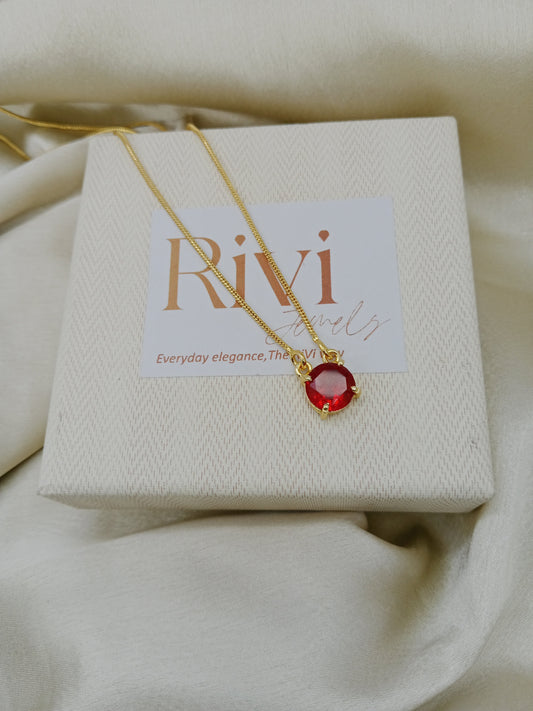 Scarlet Whisper Necklace