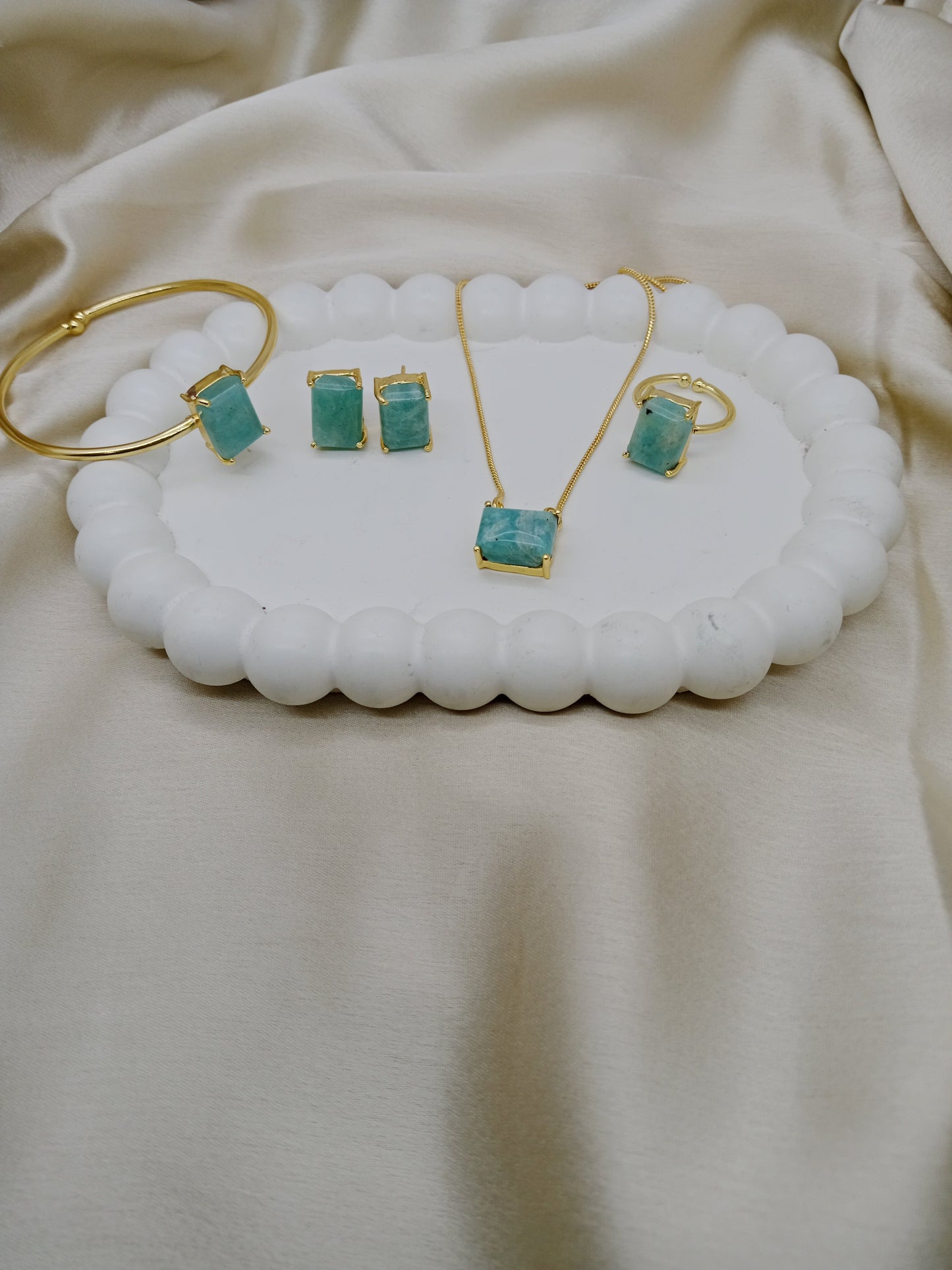The Rivi Ensemble Amazonite Stone Set