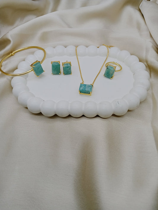 The Rivi Ensemble Amazonite Stone Set
