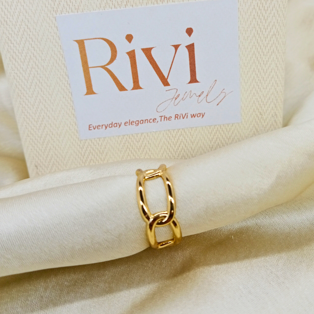 Linked Band Ring