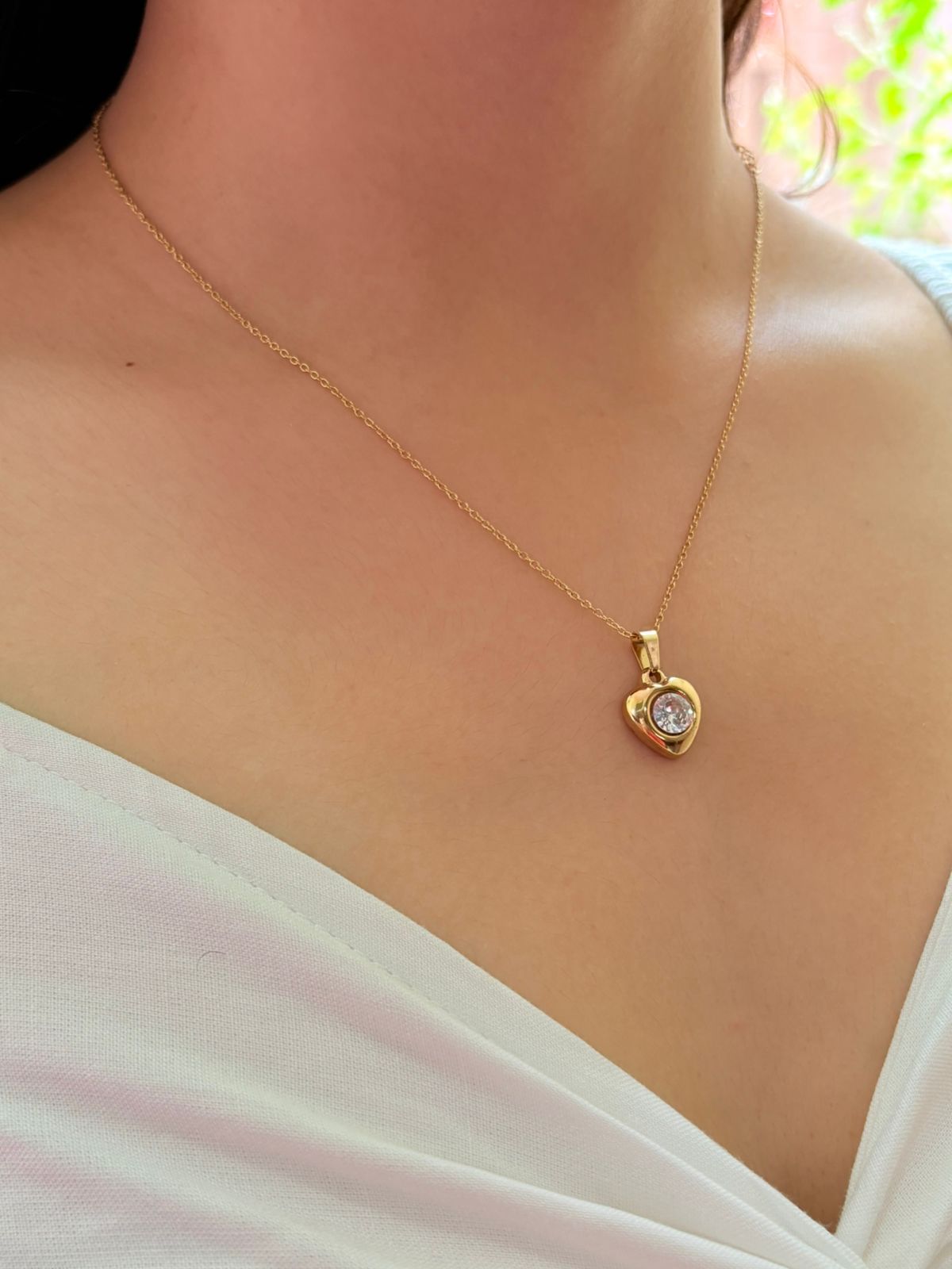 Gemmy Heart Necklace