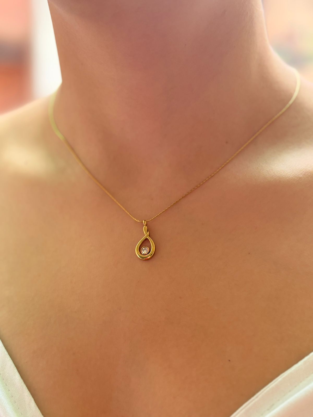 Crystal Drop Necklace