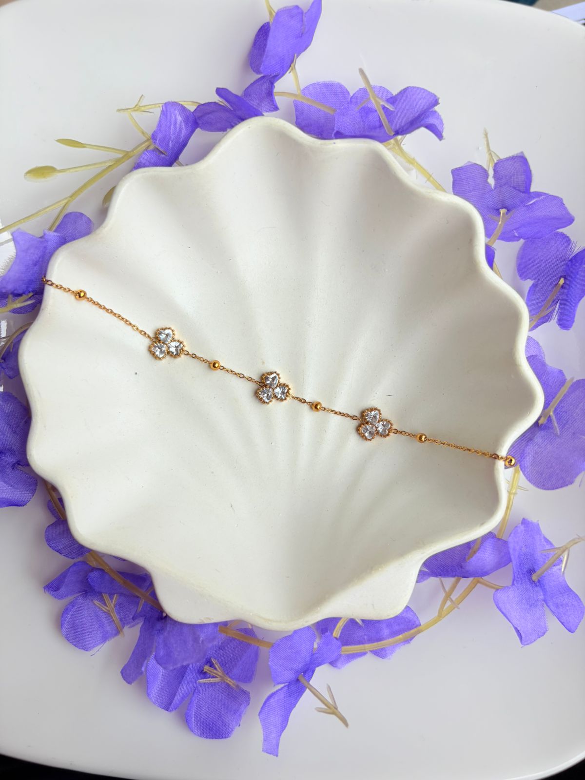 Crystal leaves Bracelet