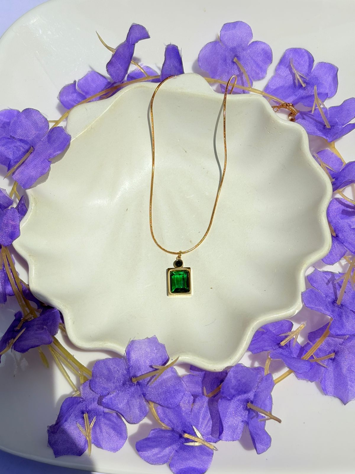 Auric Emerald Necklace