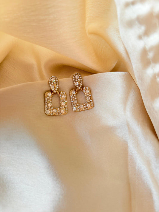 Radiant Square Drop Earring