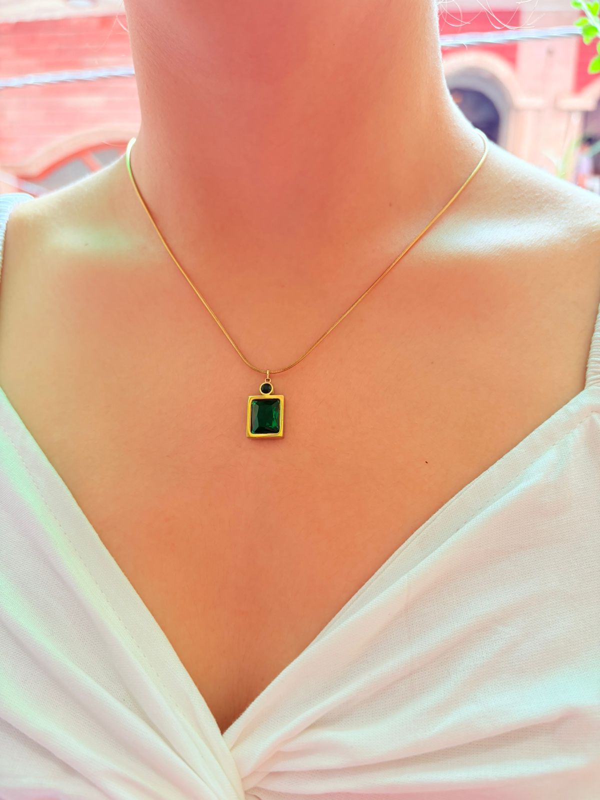 Auric Emerald Necklace