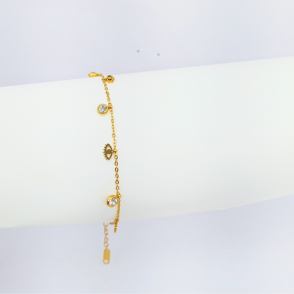 Rain Drop Evil Eye Bracelet