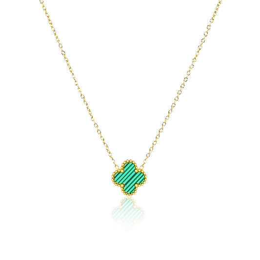 Clover Kiss Green Necklace