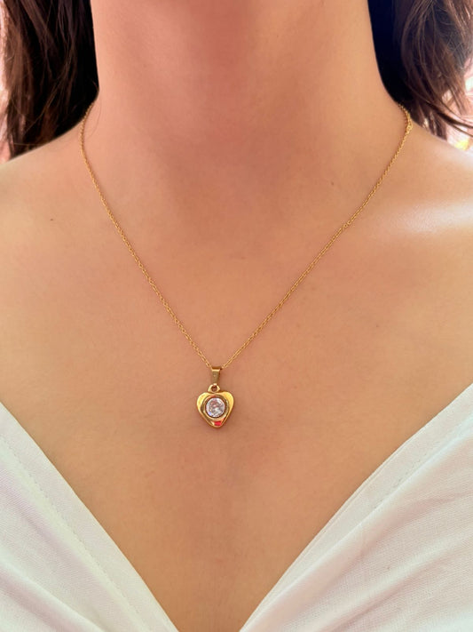 Gemmy Heart Necklace