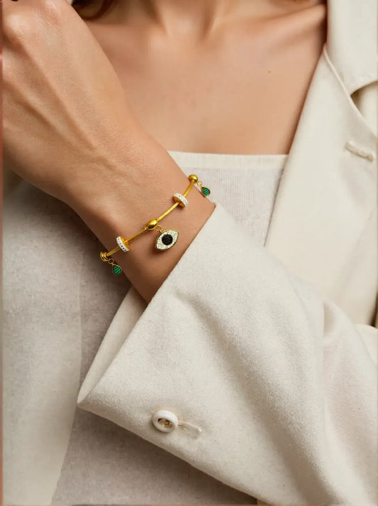Zirconia Evil Eye Bracelet